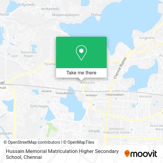 Hussain Memorial Matriculation Higher Secondary School map