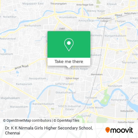 Dr. K K Nirmala Girls Higher Secondary School map