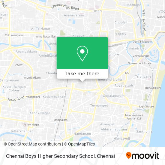 Chennai Boys Higher Secondary School map