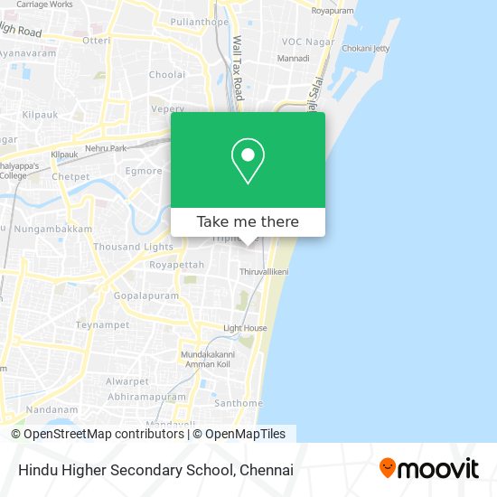 Hindu Higher Secondary School map