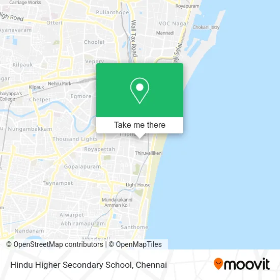 Hindu Higher Secondary School map