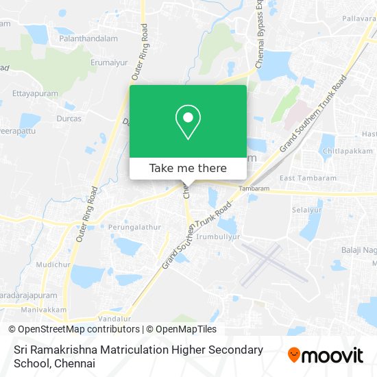 Sri Ramakrishna Matriculation Higher Secondary School map