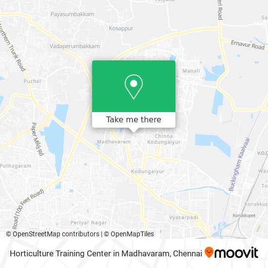 Horticulture Training Center in Madhavaram map
