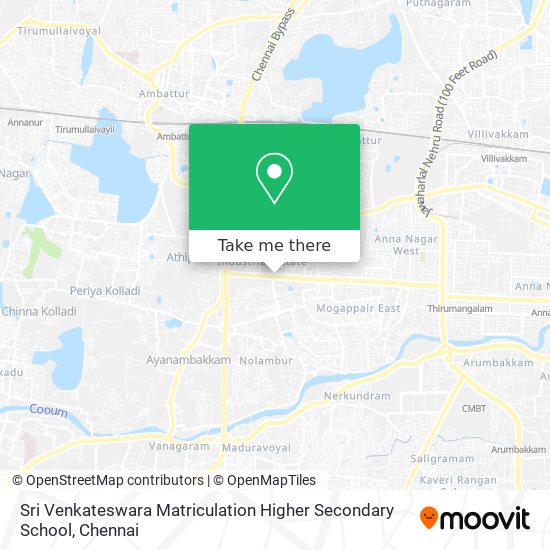 Sri Venkateswara Matriculation Higher Secondary School map