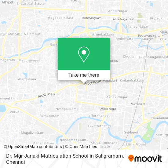 Dr. Mgr Janaki Matriculation School in Saligramam map