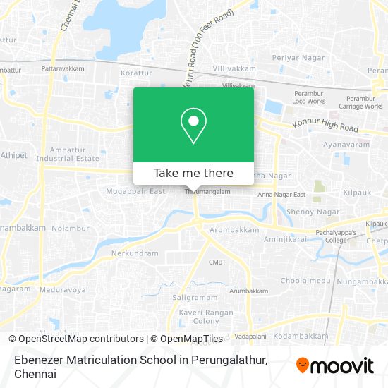 Ebenezer Matriculation School in Perungalathur map