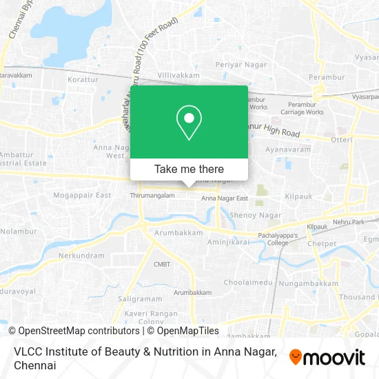 VLCC Institute of Beauty & Nutrition in Anna Nagar map