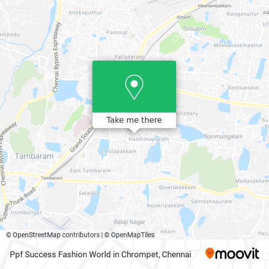 Ppf Success Fashion World in Chrompet map