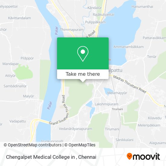 Chengalpet Medical College in map