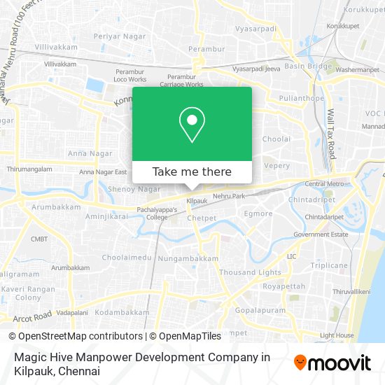 Magic Hive Manpower Development Company in Kilpauk map