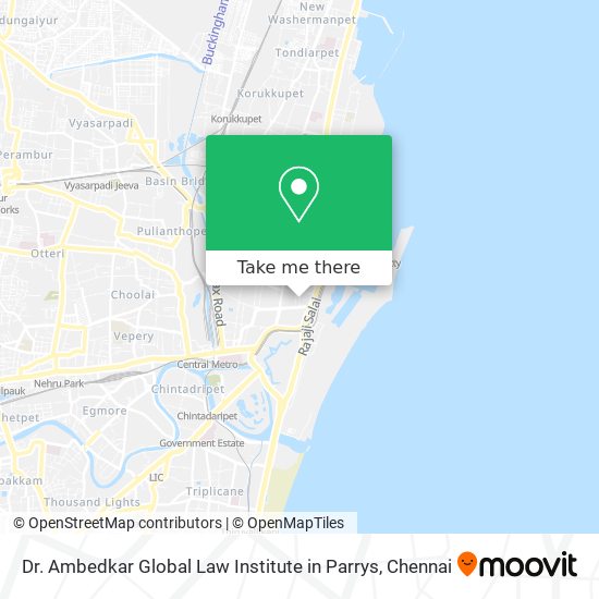 Dr. Ambedkar Global Law Institute in Parrys map