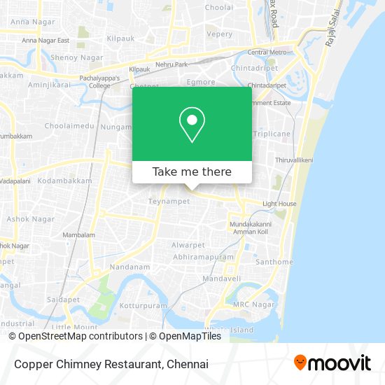 Copper Chimney Restaurant map