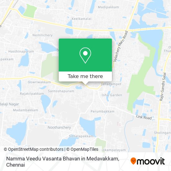 Namma Veedu Vasanta Bhavan in Medavakkam map