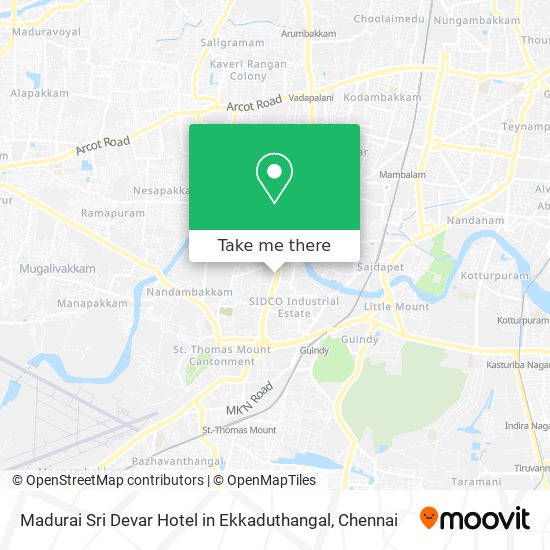 Madurai Sri Devar Hotel in Ekkaduthangal map