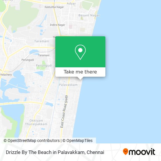 Drizzle By The Beach in Palavakkam map
