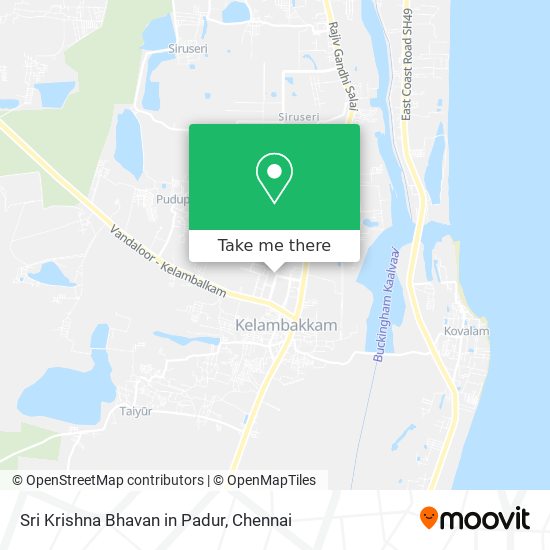 Sri Krishna Bhavan in Padur map