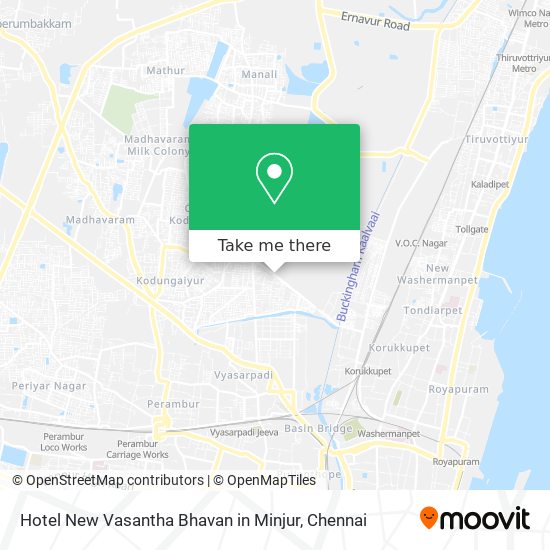 Hotel New Vasantha Bhavan in Minjur map