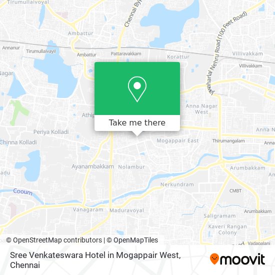 Sree Venkateswara Hotel in Mogappair West map