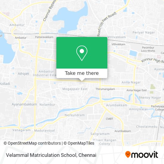 Velammal Matriculation School map