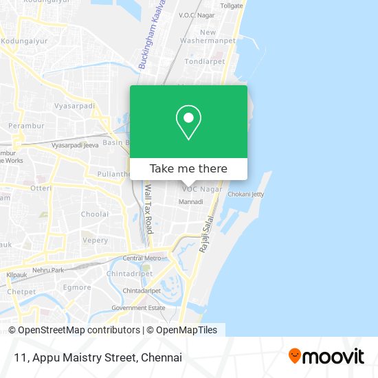 11, Appu Maistry Street map