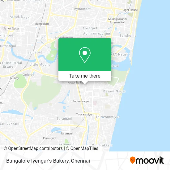 Bangalore Iyengar's Bakery map