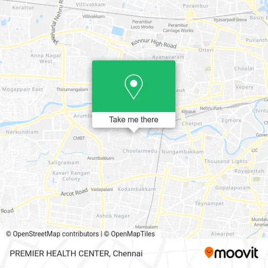 PREMIER HEALTH CENTER map