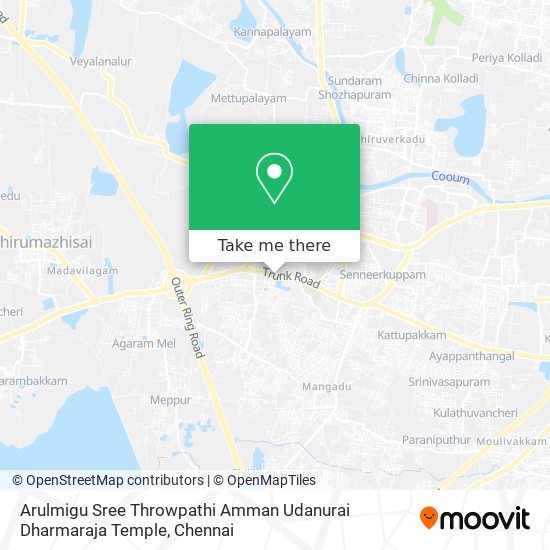 Arulmigu Sree Throwpathi Amman Udanurai Dharmaraja Temple map