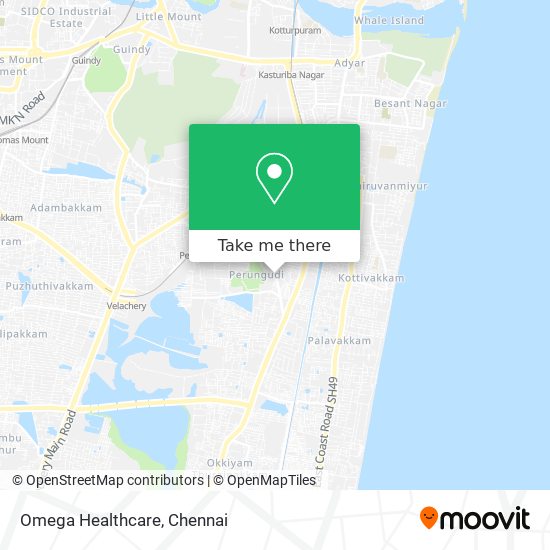 Omega Healthcare map