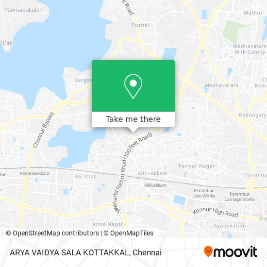 ARYA VAIDYA SALA KOTTAKKAL map