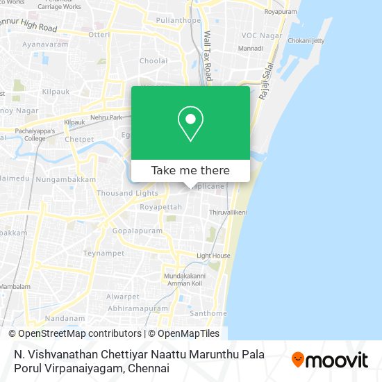 N. Vishvanathan Chettiyar Naattu Marunthu Pala Porul Virpanaiyagam map