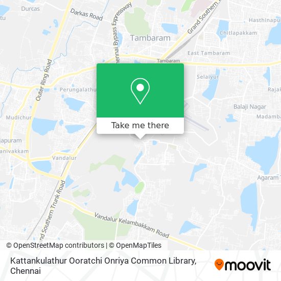 Kattankulathur Ooratchi Onriya Common Library map