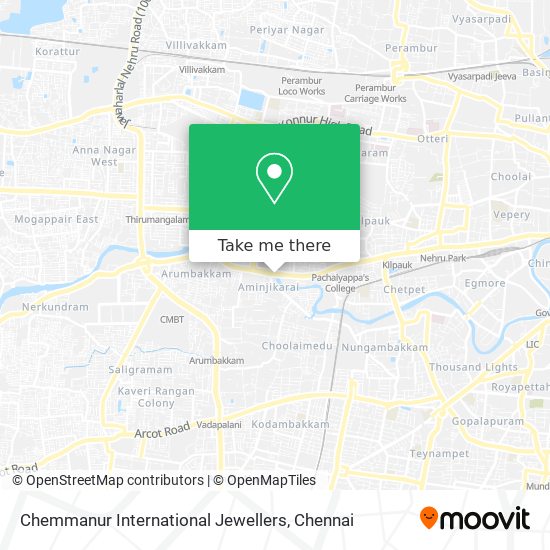 Chemmanur International Jewellers map