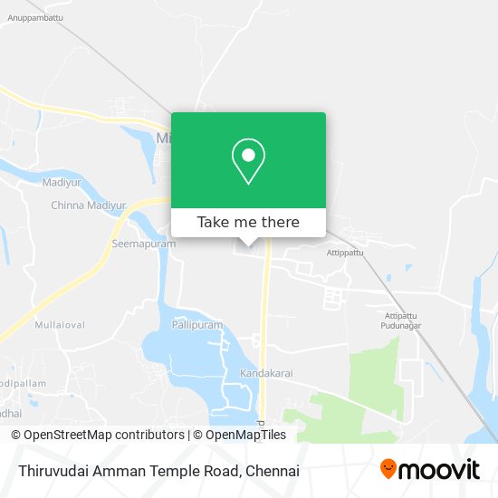 Thiruvudai Amman Temple Road map