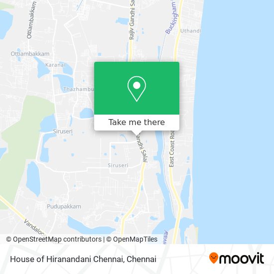 House of Hiranandani Chennai map