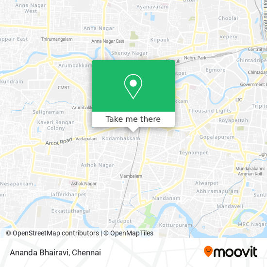 Ananda Bhairavi map