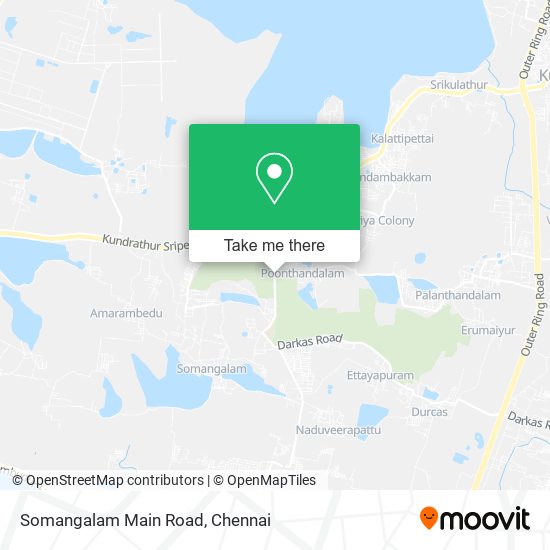 Somangalam Main Road map