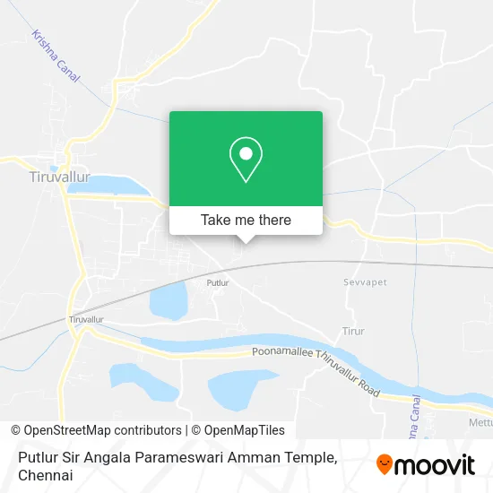 Putlur Sir Angala Parameswari Amman Temple map