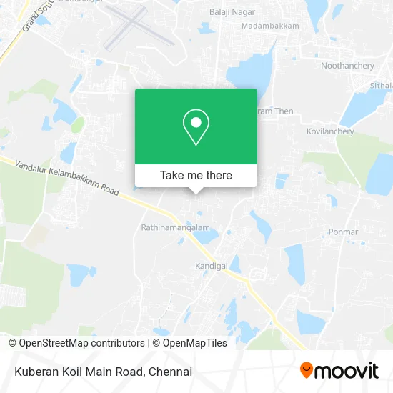 Kuberan Koil Main Road map