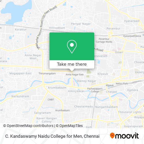 C. Kandaswamy Naidu College for Men map