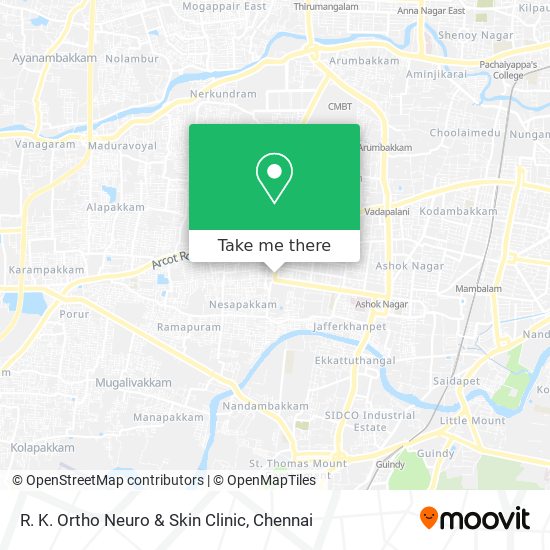 R. K. Ortho Neuro & Skin Clinic map