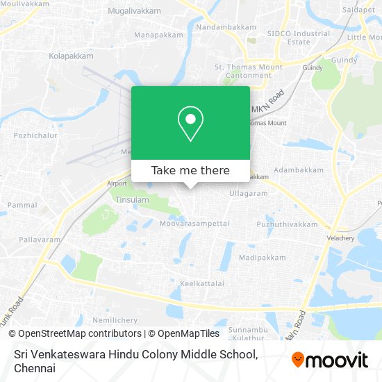 Sri Venkateswara Hindu Colony Middle School map