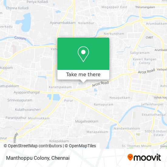 Manthoppu Colony map