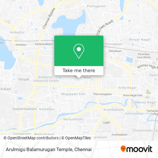 Arulmigu Balamurugan Temple map
