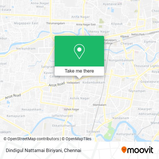 Dindigul Nattamai Biriyani map