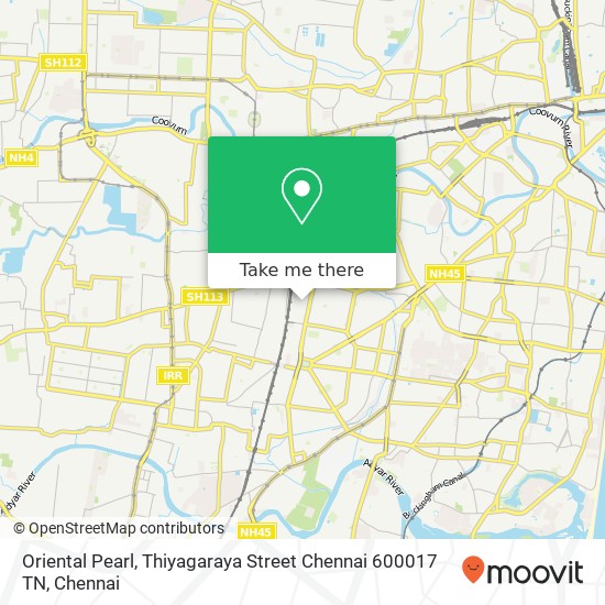 Oriental Pearl, Thiyagaraya Street Chennai 600017 TN map