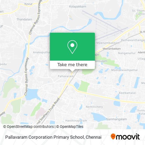 Pallavaram Corporation Primary School map