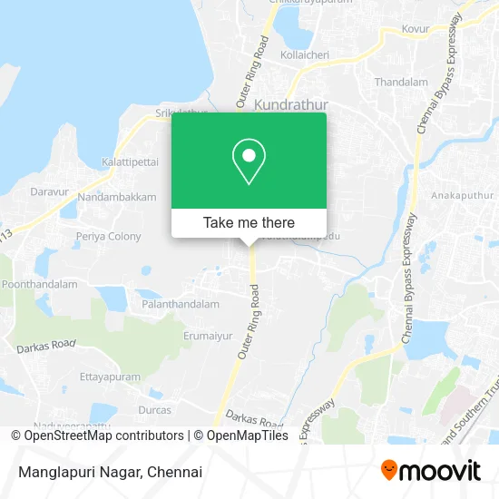 Manglapuri Nagar map