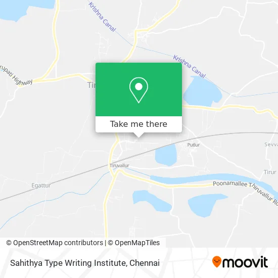 Sahithya Type Writing Institute map
