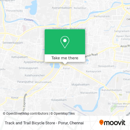 Track and Trail Bicycle Store - Porur map