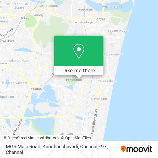 MGR Main Road, Kandhanchavadi, Chennai - 97 map